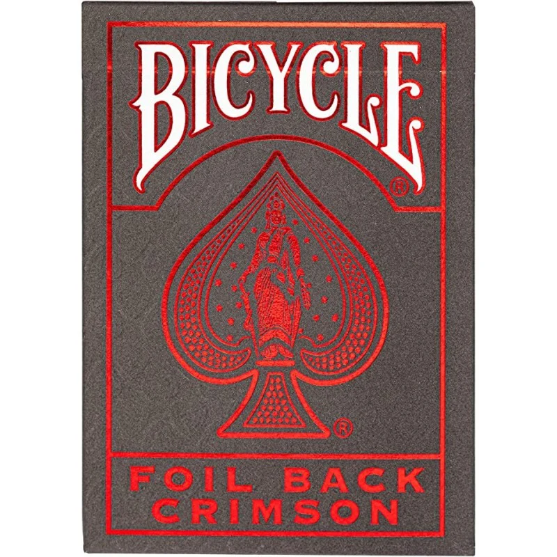 Bicycle Carte da Gioco Metalluxe Foil Back Crimson