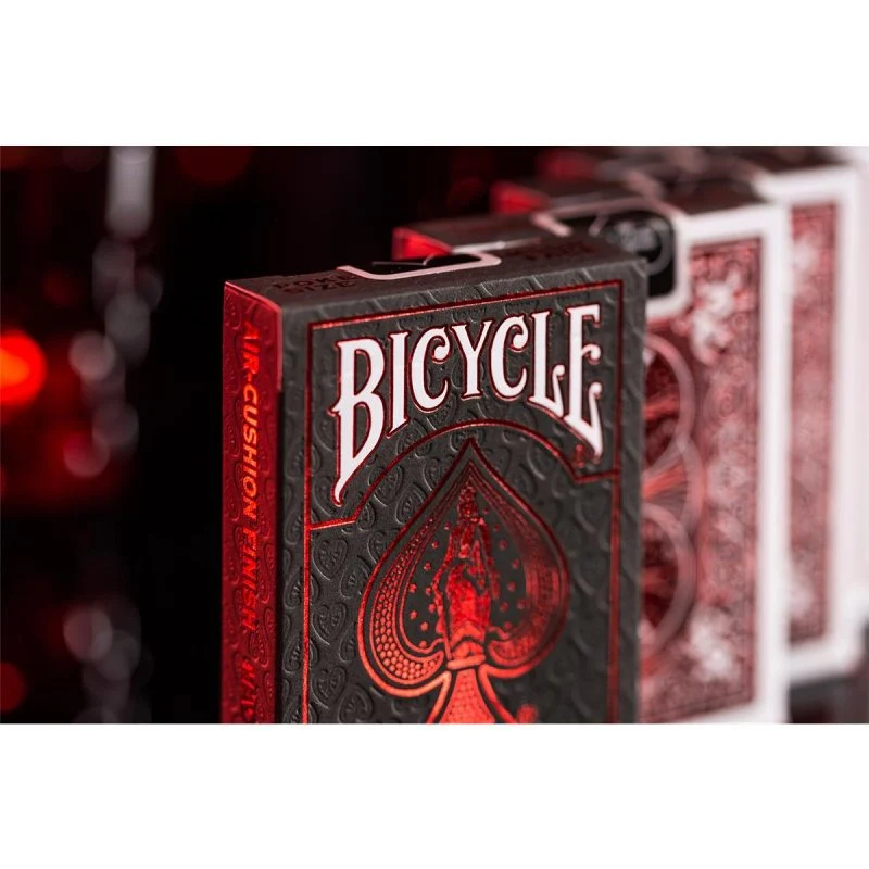 Bicycle Carte da Gioco Metalluxe Foil Back Crimson - Image 4