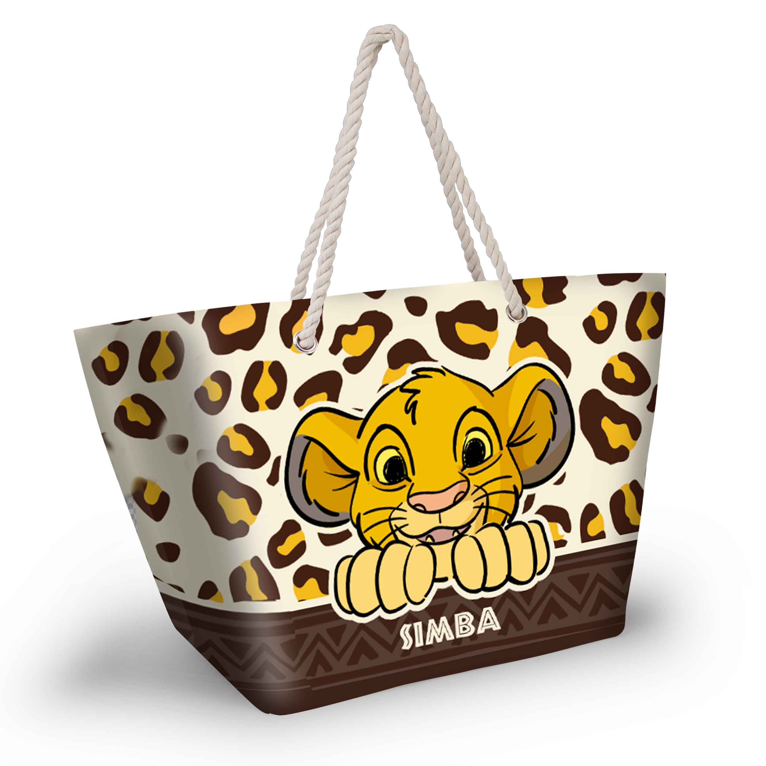 Borsa da Spiaggia Simba Il Re Leone Leopardata