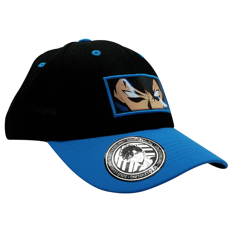 Cappello Solo Leveling con Visiera Nero e Azzurro – Cappellino Anime Ufficiale