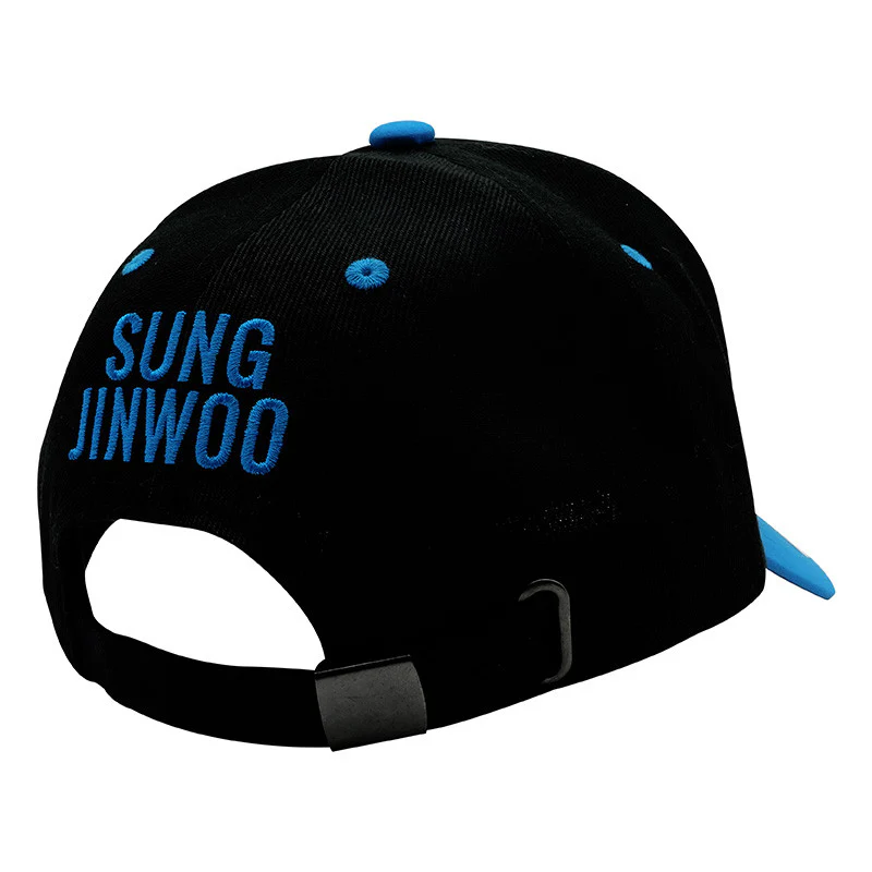 Cappello Solo Leveling con Visiera Nero e Azzurro – Cappellino Anime Ufficiale - Image 2