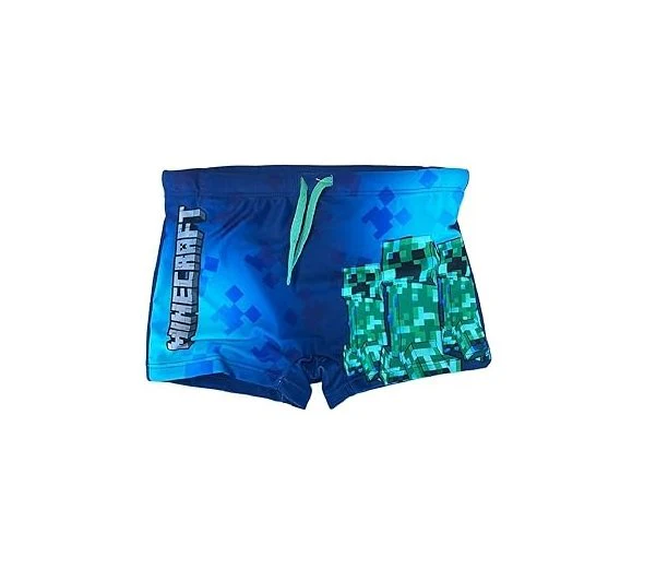 Costume da Bagno Creeper Minecraft Blu Bambini