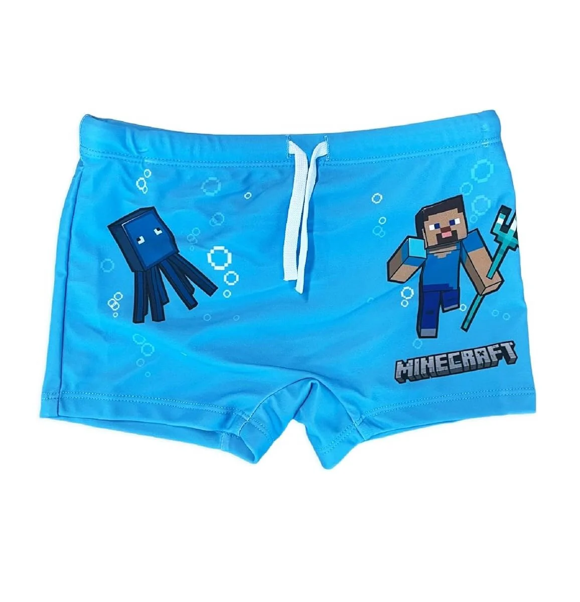 Costume da Bagno Steve Minecraft Blu Bambini