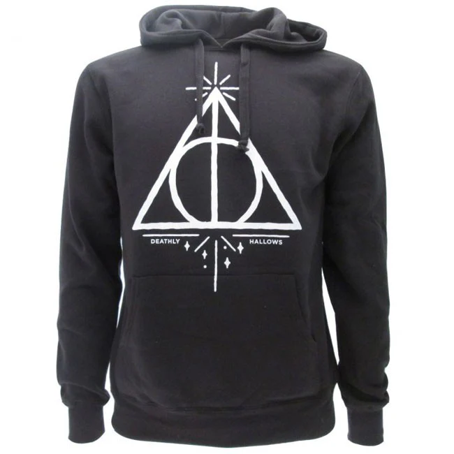 Felpa con cappuccio Harry Potter Doni della Morte con cappuccio e Tasche