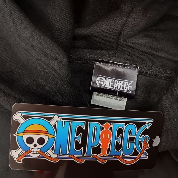 Felpa One Piece Luffy Straw Hat Crew con Cappuccio e tasche - Image 2