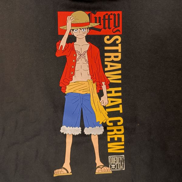 Felpa One Piece Luffy Straw Hat Crew con Cappuccio e tasche - Image 3
