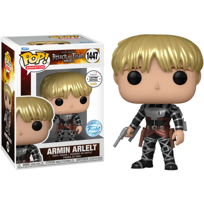 Funko Pop Armin Arlert 1447 Attack on Titan Special Edition