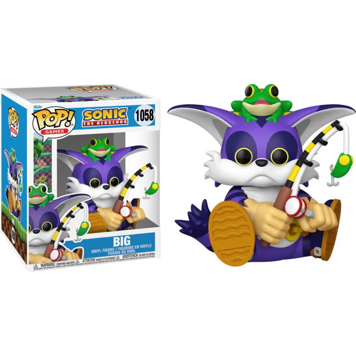 Funko Pop Big the Cat with Froggy 1058 Sonic the Hedghog