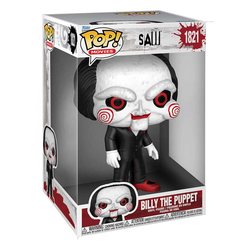 Funko Pop Billy the Puppet 1821 Saw Super Sized - Image 2