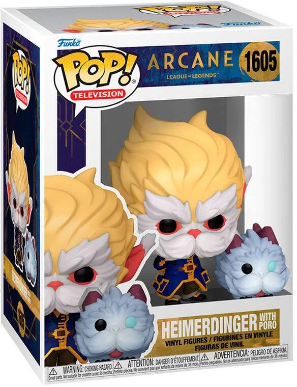 Funko Pop Heimerdinger With Poro 1605 Arcane League Of Legends