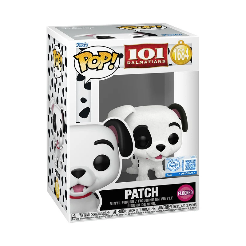 Funko Pop Patch 1684 101 Dalmatians Disney Special Edition Flocked