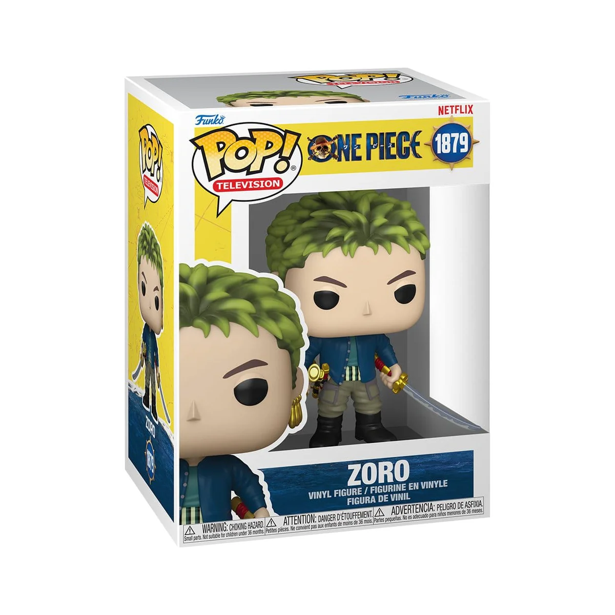 Funko Pop Roronoa Zoro 1879  One Piece Netflix LA - Image 2