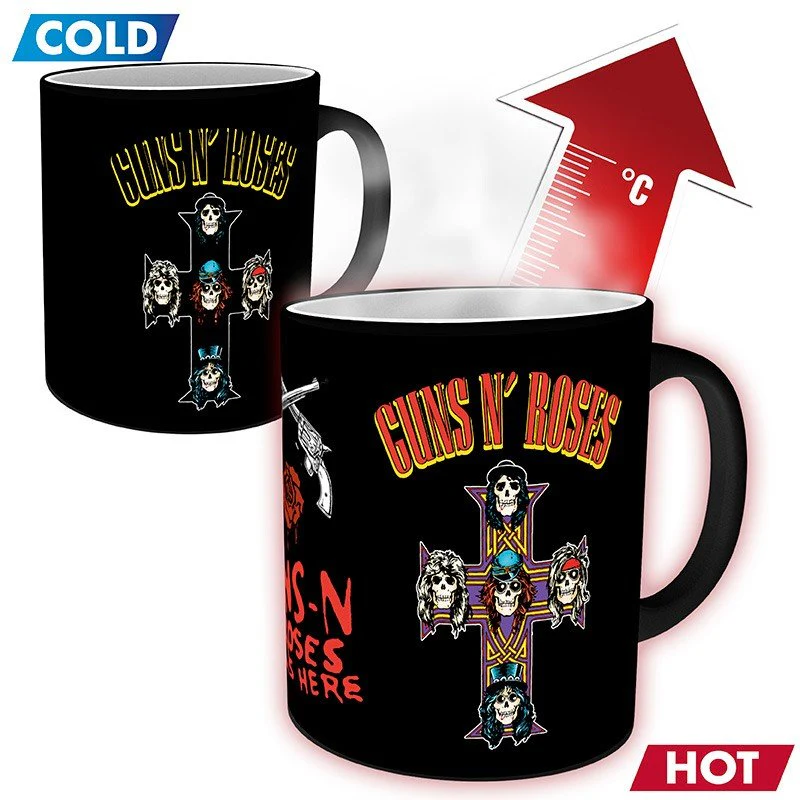 Guns n Roses Tazza termosensibile Simbolo Croce