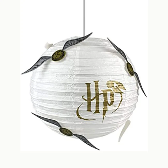 Harry Potter Paper Light Shade Boccino d'oro 30x30x30cm Paralume in carta bianca
