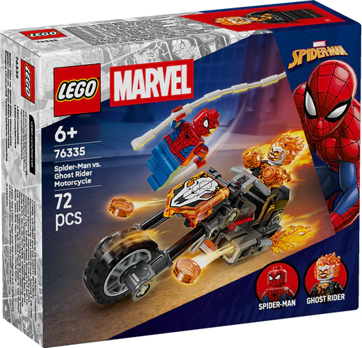 Lego Spider Man vs Ghost Rider in motocicletta Super Heroes Marvel - Image 3