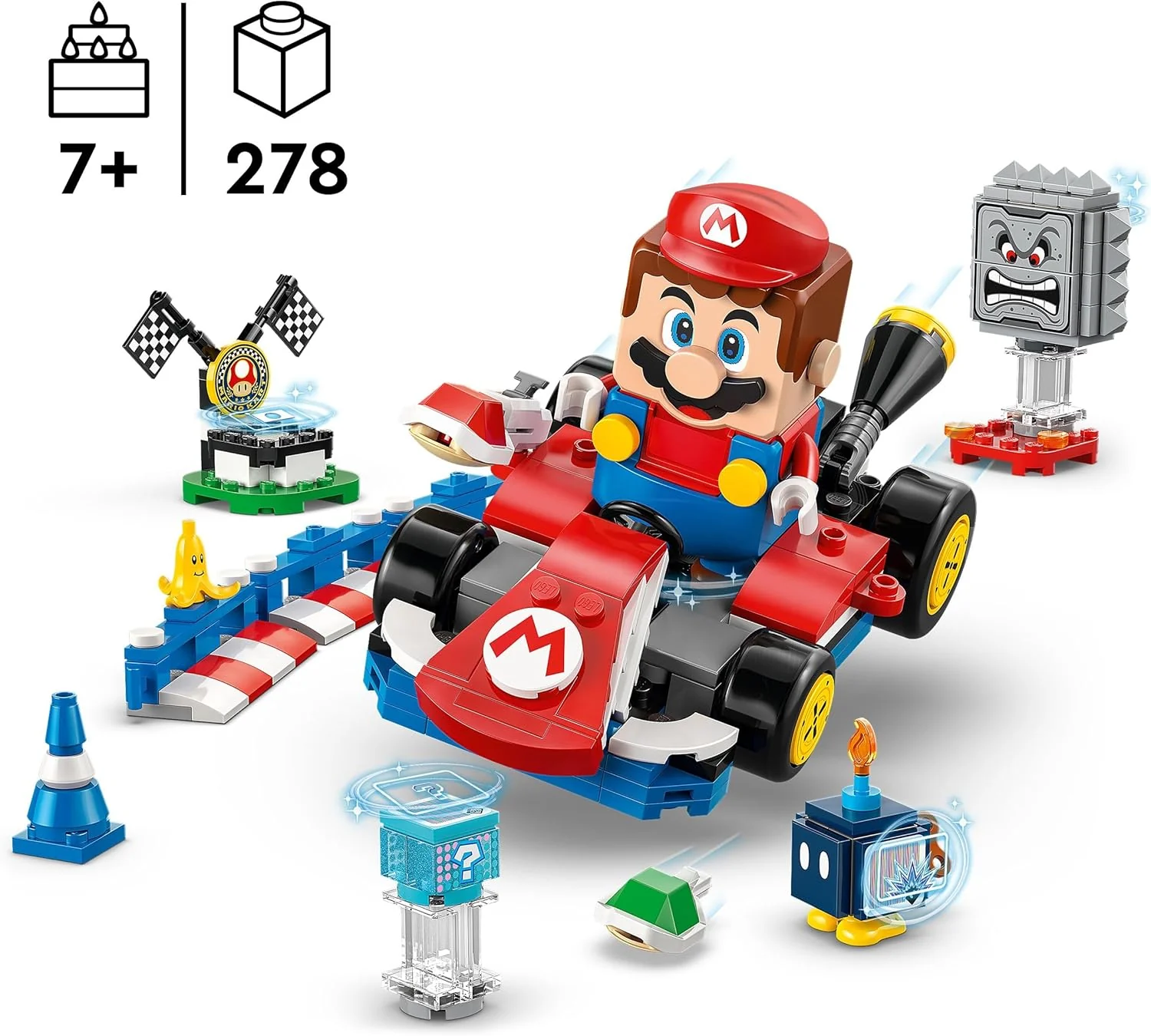 LEGO SUPER MARIO  MARIO KART: MARIO INTERATTIVO E KART STANDARD - Image 8