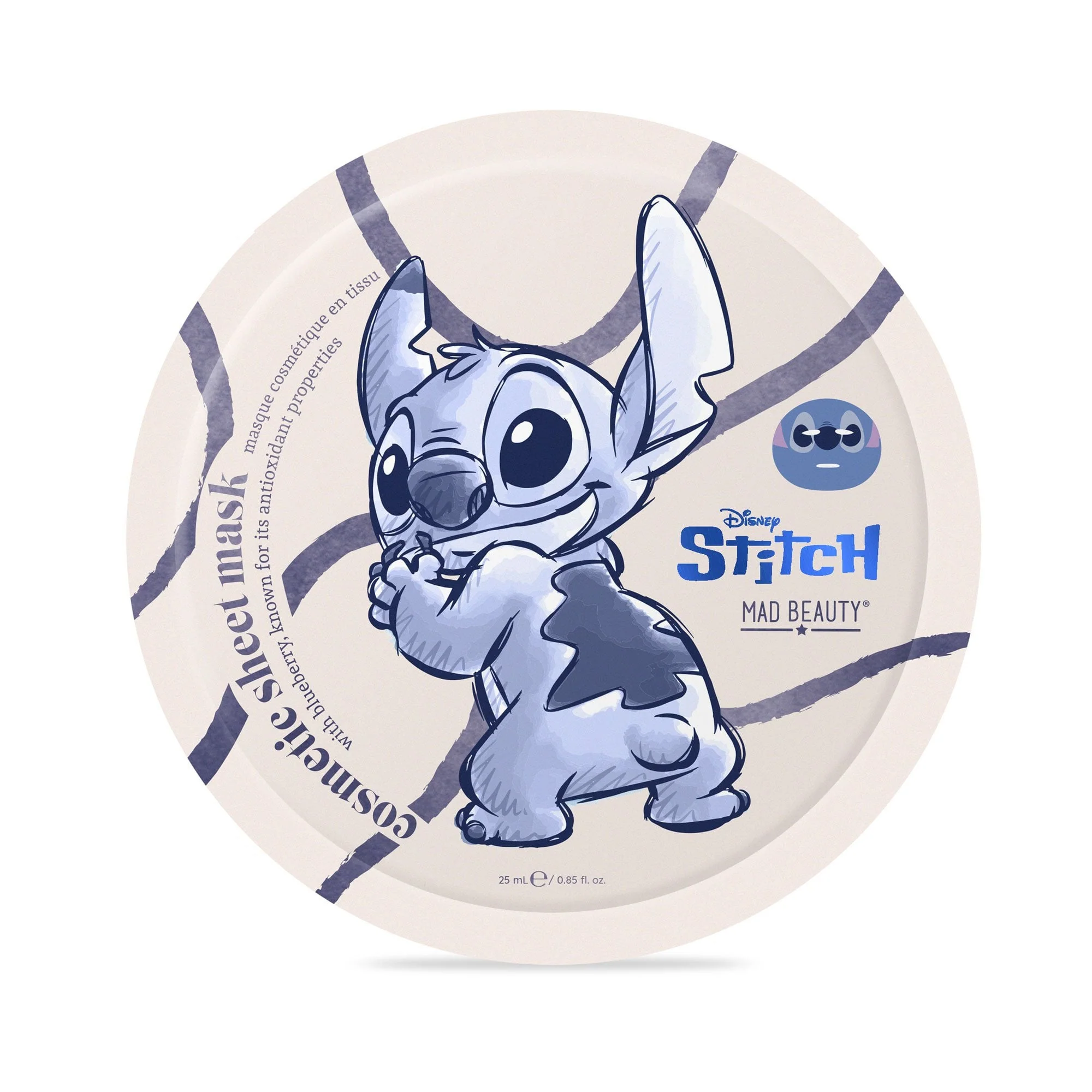 Maschera Viso in tessuto Stitch Denim Disney Mad Beauty