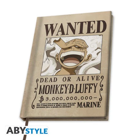 Notebook Wanted Luffy One Piece Gear 5