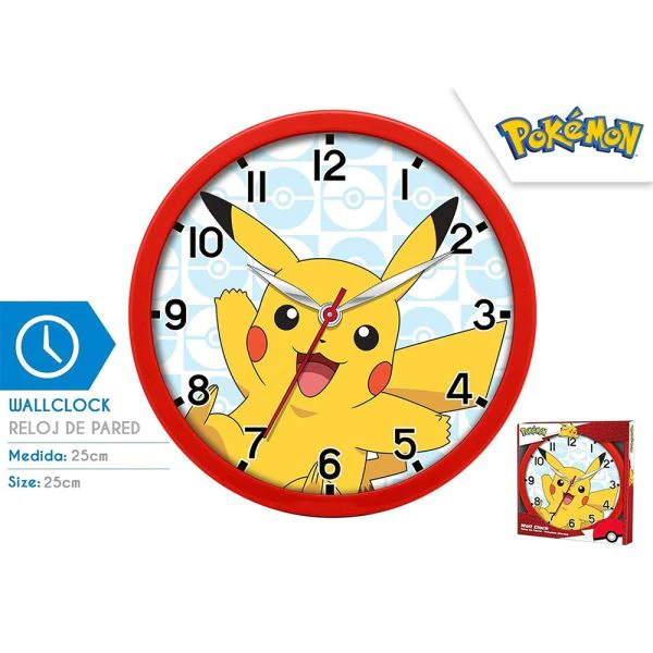 Orologio da parete Pikachu Pokemon 25cm - Image 3