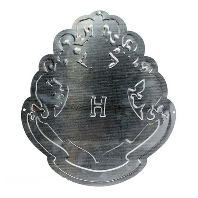 Placca in Metallo Stemma Hogwarts 28cm x 32 cm - Image 2