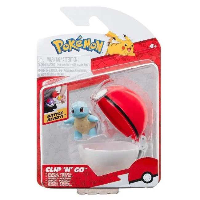 Pokemon Clip and Go Squirtle con Pokeball