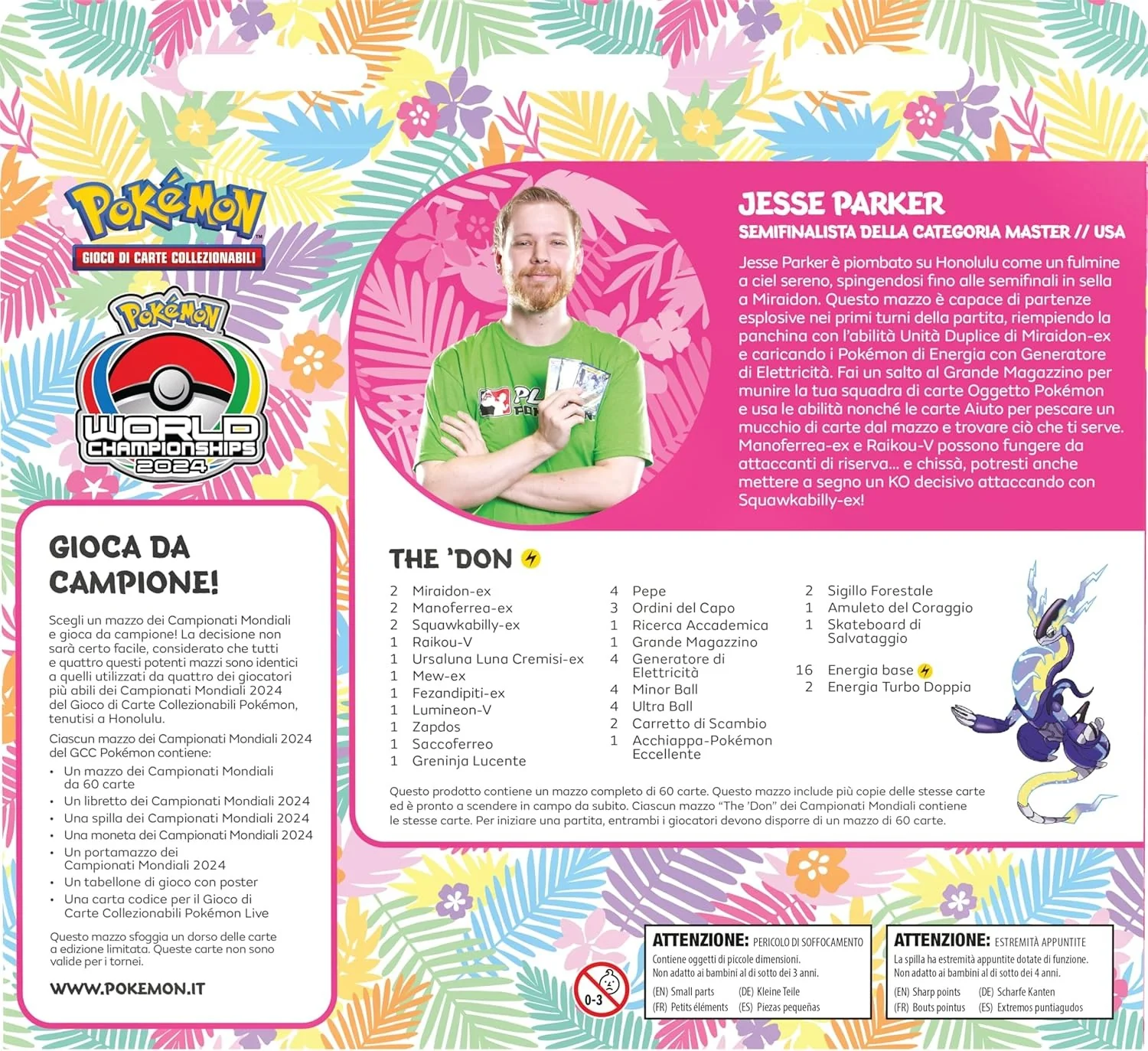 Pokémon Mazzo dei campionati mondiali – Jesse Parker (The 'Don) 2024 (ITA) - Image 2