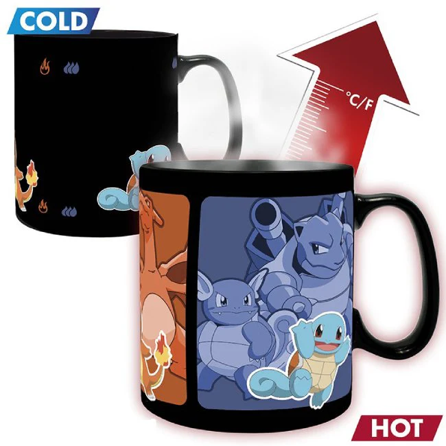 Pokemon tazza termosensibile evoluzioni Squirtle Charmander Bulbasaur - Image 2