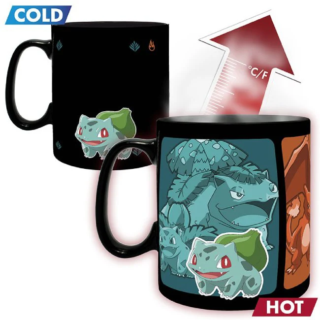 Pokemon tazza termosensibile evoluzioni Squirtle Charmander Bulbasaur - Image 3