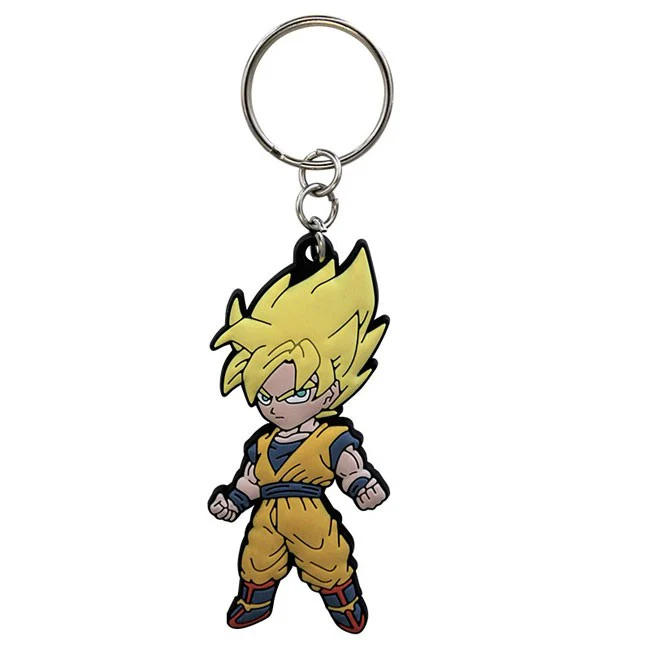Portachiavi Goku Super Saiyan in Gomma – Dragon Ball (Gadget Anime Ufficiale)