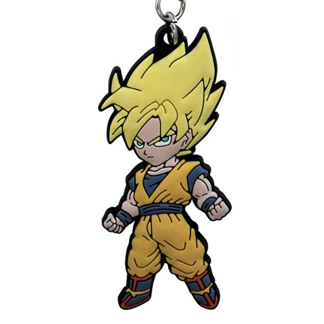 Portachiavi Goku Super Saiyan in Gomma – Dragon Ball (Gadget Anime Ufficiale) - Image 2