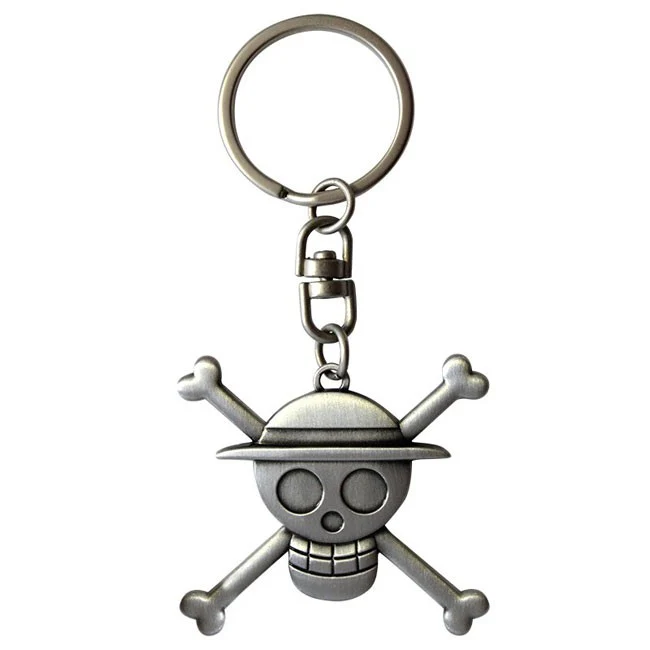 Portachiavi One Piece Cappello di Paglia logo 3D