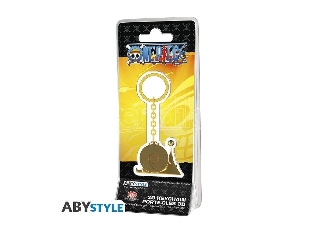 Portachiavi One Piece Lumacofono Buster Call – Gadget Anime Ufficiale