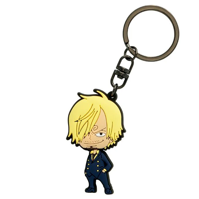 Portachiavi One Piece Sanji in gomma