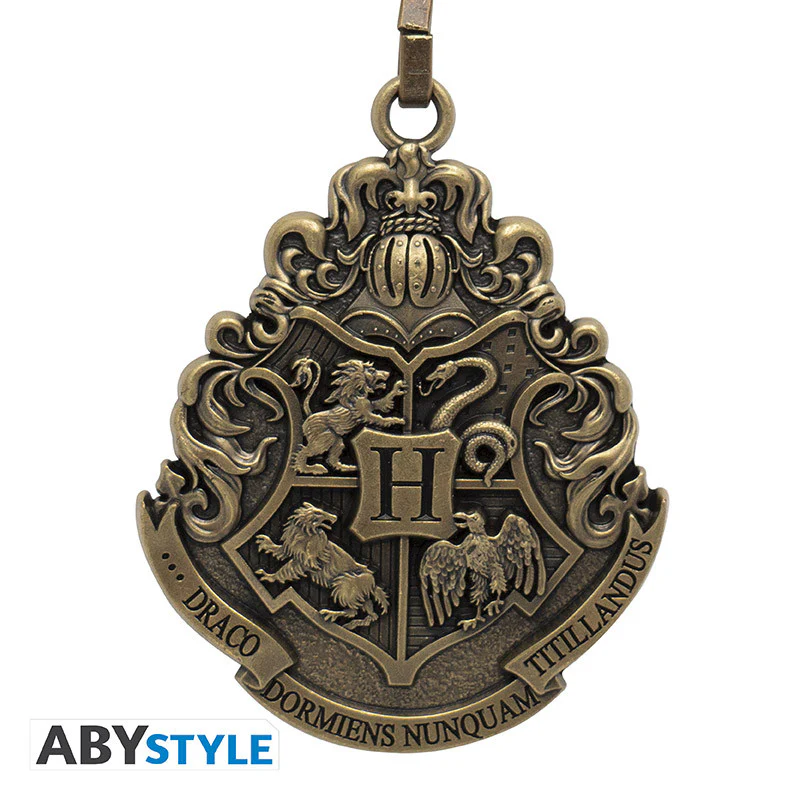 Portachiavi Stemma di Hogwarts effetto ottone antichizzato - Image 4