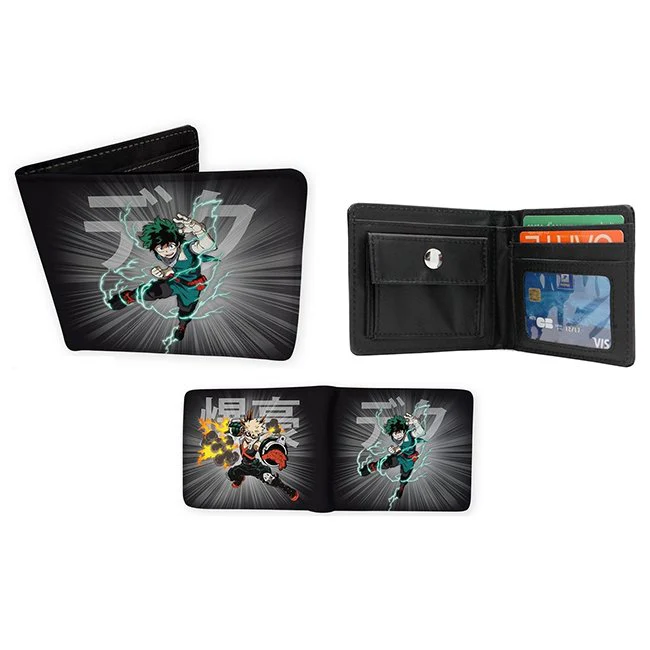 Portafoglio My Hero Academia Izuku e Bakugo