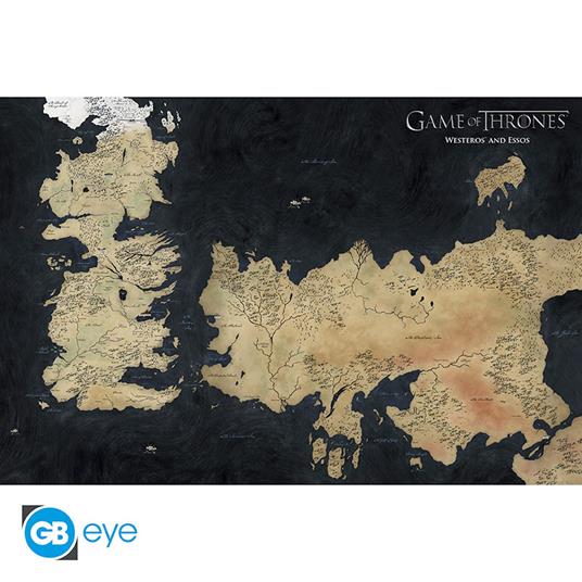 Poster Game of Thrones Mappa Westeros 91x61 cm