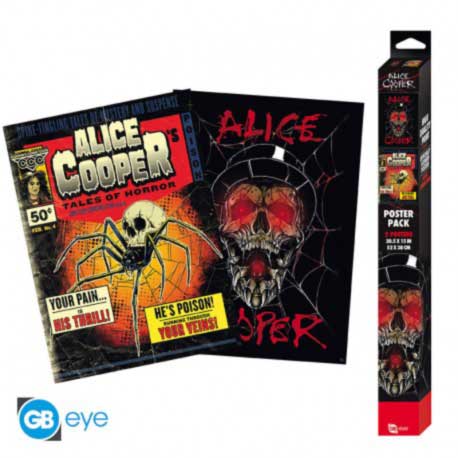 Poster pack 2 posters Alice Cooper Tales of Horror Skull 52x38