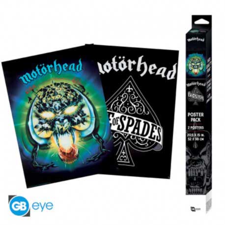 Poster pack 2 posters Motorhead Overkill Ace Of Spades 52x38