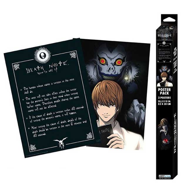 Poster Pack Death note due posters 52 x 38 cm