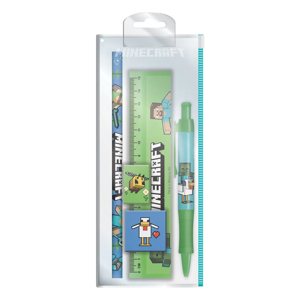 Set Cancelleria Minecraft con Astuccio Trasparente - Image 2