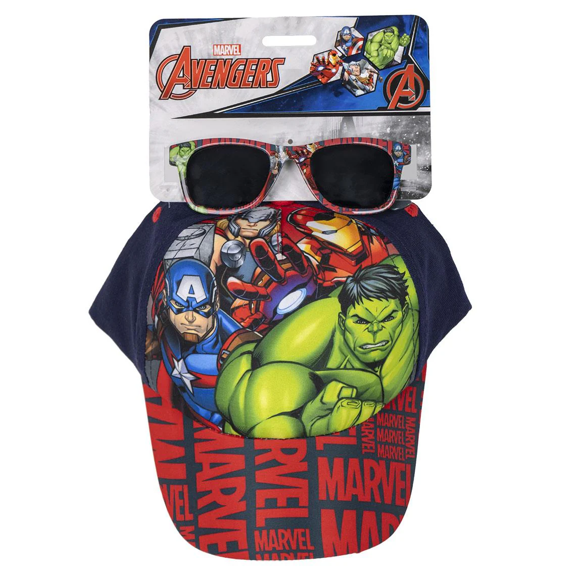 Set Cappello e Occhiali da Sole Bambini Avengers Marvel