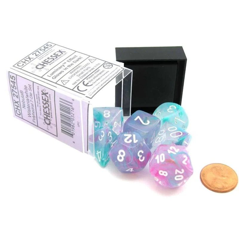 Set di Dadi Nebula Wisteria White Luminary - Image 3