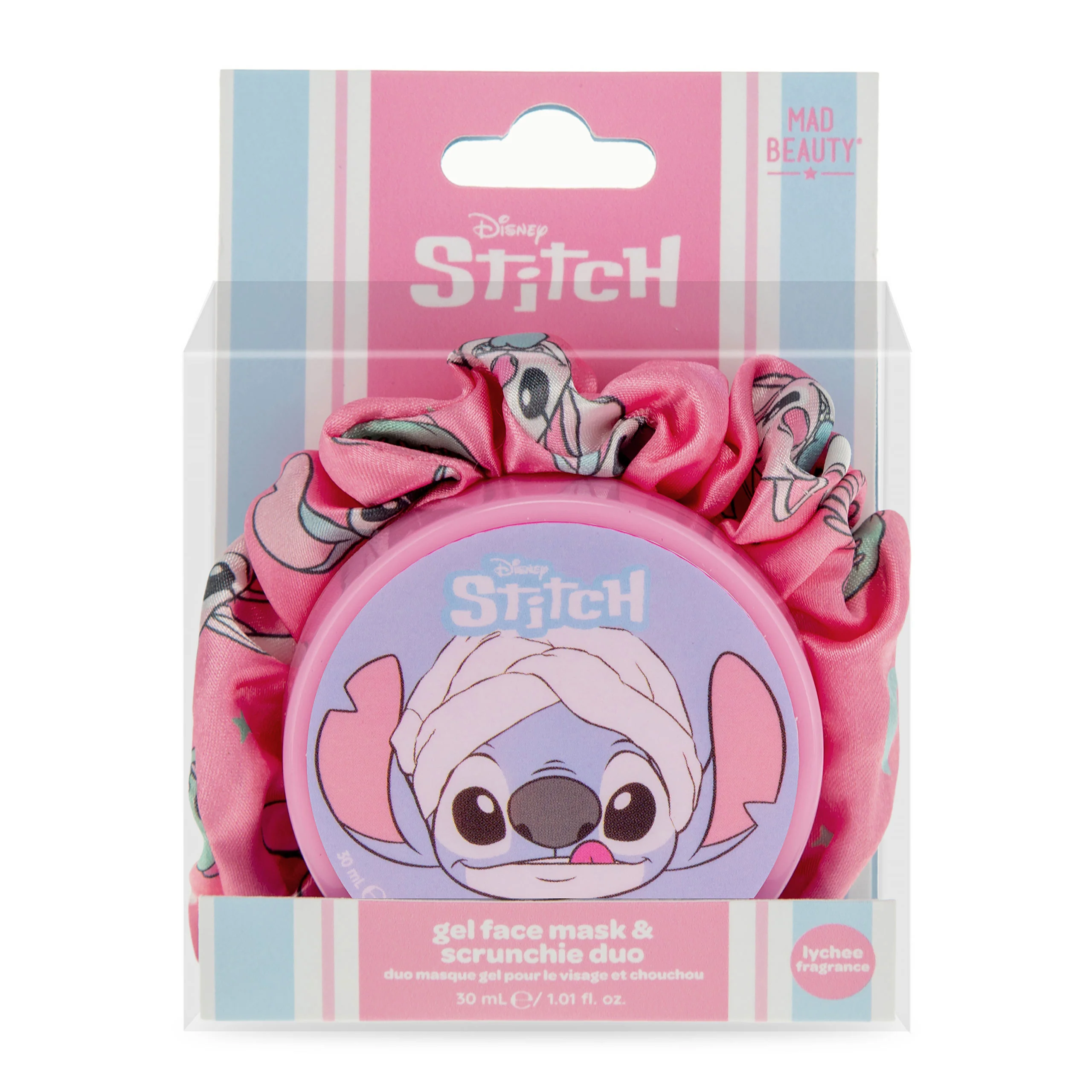 Set Elastico Scrunchie e Maschera in Gel Stitch Disney Mad Beauty