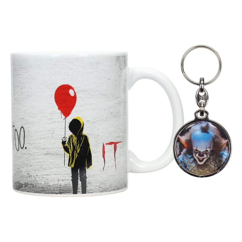 Set Tazza e Portachiavi You'll Float Too IT Pennywise