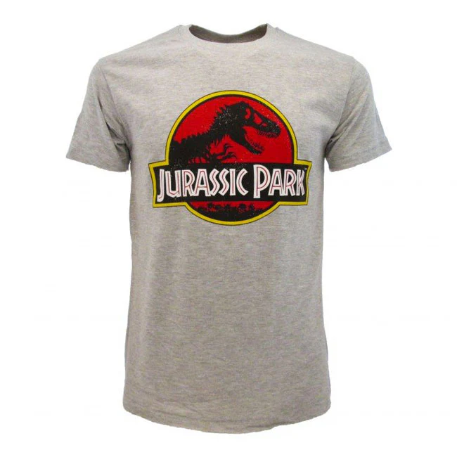 T-Shirt Grigia Jurassic Park