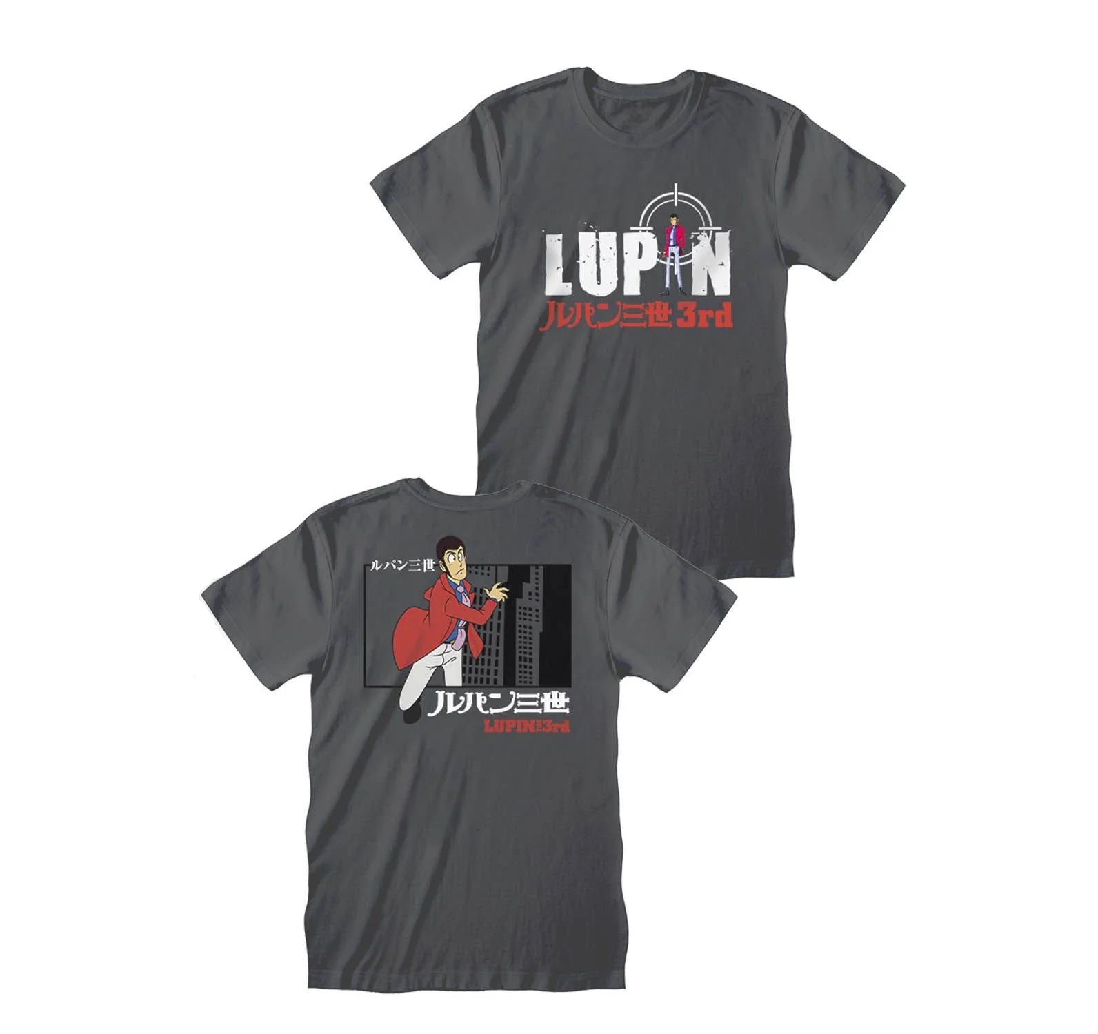 T-Shirt Lupin 3rd Grigia