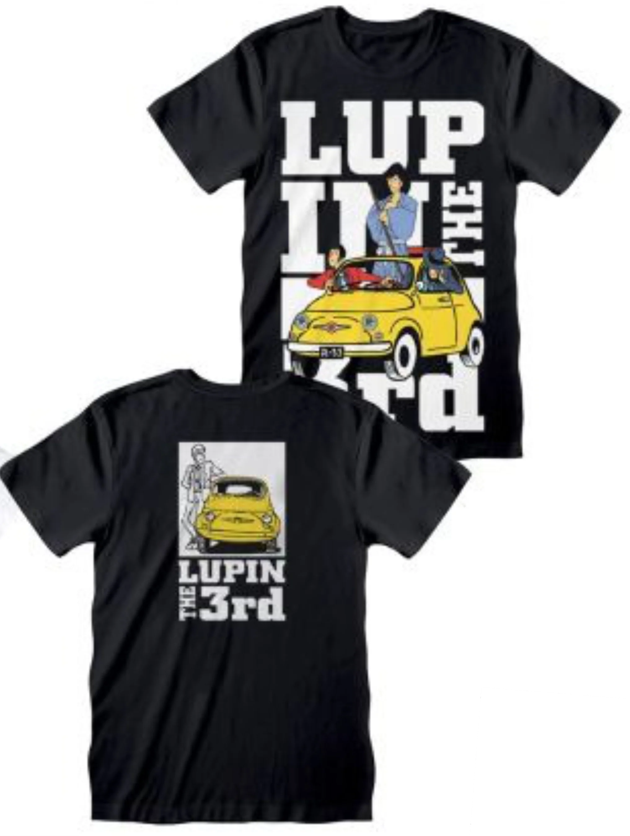 T-shirt Lupin the 3rd macchina nera