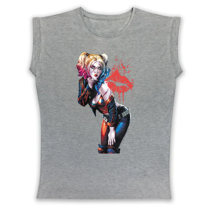 T-Shirt Smanicata Harley Quinn DC Comics Femminile