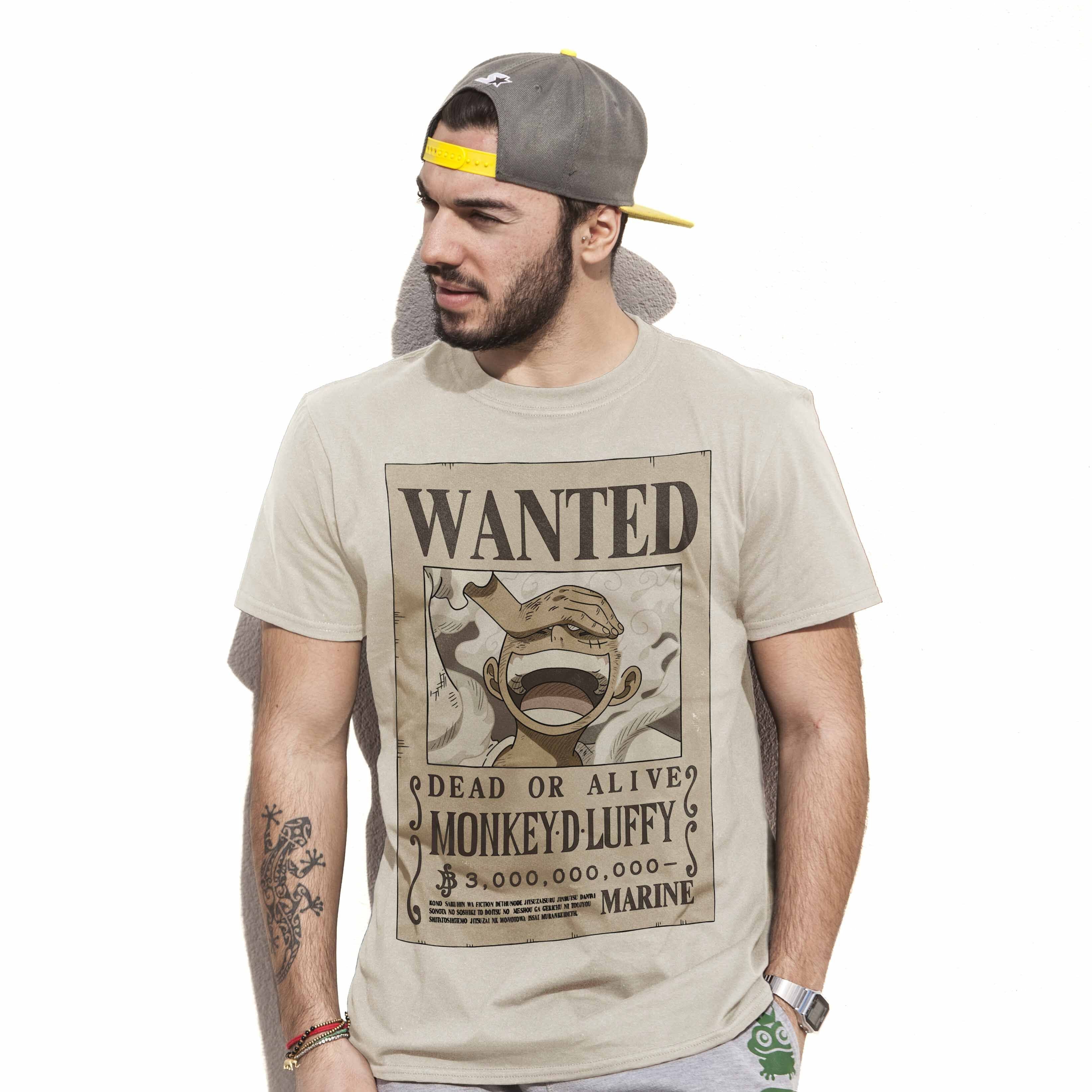 T-Shirt Wanted Luffy Gear 5 One Piece - Image 2