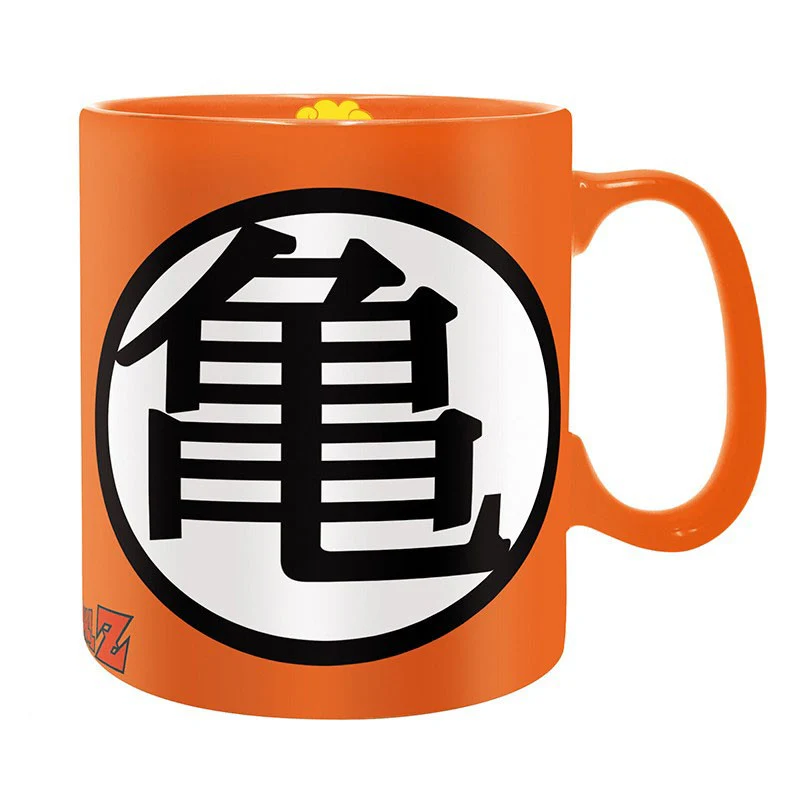 Tazza Dragon Ball Z con Kanji Kame e Go arancione